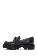 Kadın Siyah Deri Maskülen Loafer | Derimod Kadın Siyah Deri Maskülen Loafer | Derimod