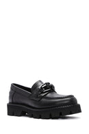 Kadın Siyah Deri Maskülen Loafer | Derimod Kadın Siyah Deri Maskülen Loafer | Derimod