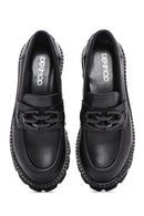 Kadın Siyah Deri Maskülen Loafer | Derimod Kadın Siyah Deri Maskülen Loafer | Derimod