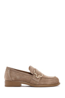Women's Mink Suede Leather Loafer | Derimod Women's Mink Suede Leather Loafer | Derimod