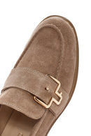 Women's Mink Suede Leather Loafer | Derimod Women's Mink Suede Leather Loafer | Derimod