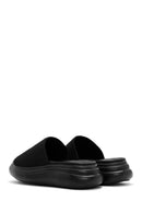 Kadın Siyah Kalın Tabanlı Kumaş Terlik | Derimod Kadın Siyah Kalın Tabanlı Kumaş Terlik | Derimod