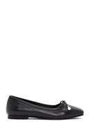 Women's Black Leather Ballerinas | Derimod Women's Black Leather Ballerinas | Derimod