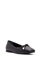 Women's Black Leather Ballerinas | Derimod Women's Black Leather Ballerinas | Derimod