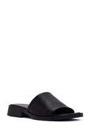 Kadın Siyah Deri Terlik | Derimod Kadın Siyah Deri Terlik | Derimod