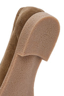 Women's Tan Suede Leather Masculine Loafer | Derimod Women's Tan Suede Leather Masculine Loafer | Derimod
