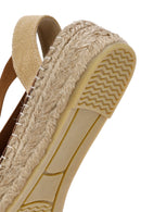 Kadın Çok Renkli Kalın Tabanlı Hasır Espadril Sandalet | Derimod Kadın Çok Renkli Kalın Tabanlı Hasır Espadril Sandalet | Derimod