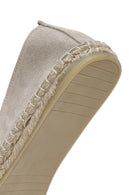 Women's Sand Suede Leather Espadrille | Derimod Women's Sand Suede Leather Espadrille | Derimod