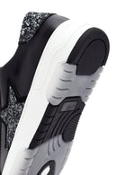 Kadın Siyah Bağcıklı Deri Sneaker | Derimod Kadın Siyah Bağcıklı Deri Sneaker | Derimod