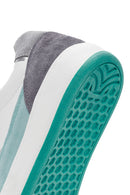 Women's White Lace-Up Leather Sneaker | Derimod Women's White Lace-Up Leather Sneaker | Derimod