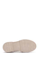 Kadın Krem Püsküllü Deri Casual Loafer | Derimod Kadın Krem Püsküllü Deri Casual Loafer | Derimod