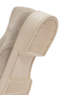 Kadın Gri Süet Deri Maskülen Ayakkabı | Derimod Kadın Gri Süet Deri Maskülen Ayakkabı | Derimod