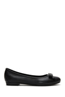 Women's Black Leather Ballerinas | Derimod Women's Black Leather Ballerinas | Derimod