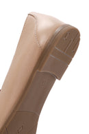 Kadın Bej Tokalı Deri Loafer | Derimod Kadın Bej Tokalı Deri Loafer | Derimod