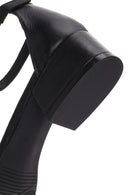 Women's Black Ankle Strap Leather Sandals | Derimod Women's Black Ankle Strap Leather Sandals | Derimod
