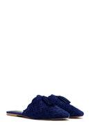 Kadın Lacivert Örgü Deri Terlik | Derimod Kadın Lacivert Örgü Deri Terlik | Derimod