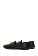 Women's Black Leather Masculine Loafer | Derimod Women's Black Leather Masculine Loafer | Derimod
