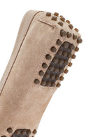 Women's Beige Tassel Detailed Suede Leather Loafer | Derimod Women's Beige Tassel Detailed Suede Leather Loafer | Derimod