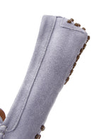 Kadın Mor Püskül Detaylı Süet Deri Loafer | Derimod Kadın Mor Püskül Detaylı Süet Deri Loafer | Derimod