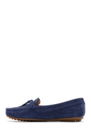 Kadın Lacivert Süet Deri Loafer | Derimod Kadın Lacivert Süet Deri Loafer | Derimod