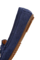 Kadın Lacivert Süet Deri Loafer | Derimod Kadın Lacivert Süet Deri Loafer | Derimod