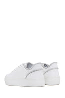 Kadın Beyaz Bağcıklı Deri Sneaker | Derimod Kadın Beyaz Bağcıklı Deri Sneaker | Derimod