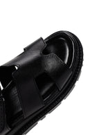 Women's Black Leather Sandals | Derimod Women's Black Leather Sandals | Derimod
