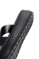 Kadın Siyah Kalın Tabanlı Deri Terlik | Derimod Kadın Siyah Kalın Tabanlı Deri Terlik | Derimod