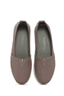 Women's Mink Leather Comfort Loafer | Derimod Women's Mink Leather Comfort Loafer | Derimod