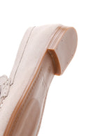 Kadın Bej Süet Deri Maskülen Loafer | Derimod Kadın Bej Süet Deri Maskülen Loafer | Derimod