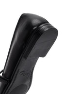 Women's Black Banded Leather Ballerinas | Derimod Women's Black Banded Leather Ballerinas | Derimod