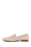 Kadın Bej Deri Casual Loafer | Derimod Kadın Bej Deri Casual Loafer | Derimod