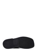 Women's Black Double Strap Leather Comfort Sandals | Derimod Women's Black Double Strap Leather Comfort Sandals | Derimod