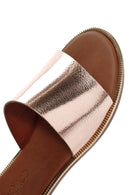 Women's Tan Leather Comfort Slippers | Derimod Women's Tan Leather Comfort Slippers | Derimod