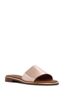 Women's Tan Leather Comfort Slippers | Derimod Women's Tan Leather Comfort Slippers | Derimod