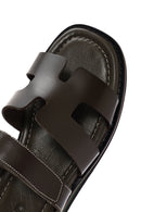 Women's Green Leather Comfort Slippers | Derimod Women's Green Leather Comfort Slippers | Derimod