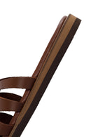 Women's Brown Leather Comfort Slippers | Derimod Women's Brown Leather Comfort Slippers | Derimod