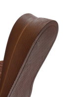 Kadın Pembe Metalik Deri Comfort Terlik | Derimod Kadın Pembe Metalik Deri Comfort Terlik | Derimod