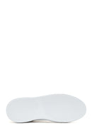 Kadın Beyaz Bağcıklı Deri Sneaker | Derimod Kadın Beyaz Bağcıklı Deri Sneaker | Derimod