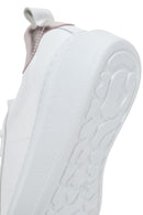 Women's White Lace-Up Leather Sneaker | Derimod Women's White Lace-Up Leather Sneaker | Derimod