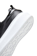 Kadın Siyah Bağcıklı Deri Sneaker | Derimod Kadın Siyah Bağcıklı Deri Sneaker | Derimod