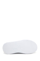 Women's Silver Thick Sole Side Zipper Leather Sneaker | Derimod Women's Silver Thick Sole Side Zipper Leather Sneaker | Derimod