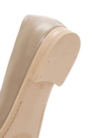 Derimod Flex Women's Beige Leather Ballerinas | Derimod Derimod Flex Women's Beige Leather Ballerinas | Derimod