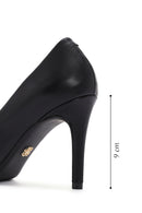 Kadın Siyah İnce Topuklu Deri Stiletto | Derimod Kadın Siyah İnce Topuklu Deri Stiletto | Derimod