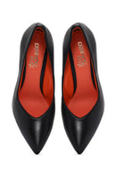 Kadın Siyah İnce Topuklu Deri Stiletto | Derimod Kadın Siyah İnce Topuklu Deri Stiletto | Derimod