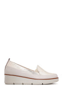 Kadın Bej Deri Comfort Loafer | Derimod Kadın Bej Deri Comfort Loafer | Derimod