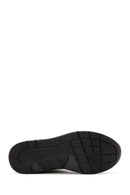 Kadın Siyah Kalın Tabanlı Deri Casual Sneaker | Derimod Kadın Siyah Kalın Tabanlı Deri Casual Sneaker | Derimod