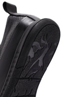 Kadın Siyah Bağcıklı Deri Comfort Ayakkabı | Derimod Kadın Siyah Bağcıklı Deri Comfort Ayakkabı | Derimod