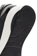 Kadın Siyah Kalın Tabanlı Deri Sneaker | Derimod Kadın Siyah Kalın Tabanlı Deri Sneaker | Derimod