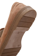 Kadın Pudra Süet Deri Maskülen Loafer | Derimod Kadın Pudra Süet Deri Maskülen Loafer | Derimod